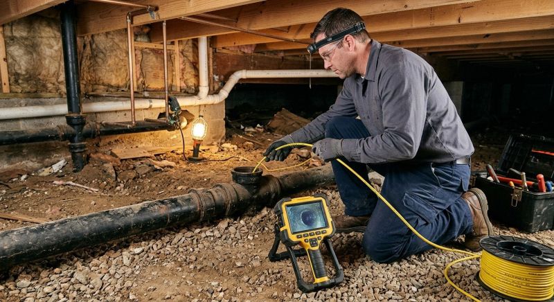 Drain Line Inspection in Austin, TX